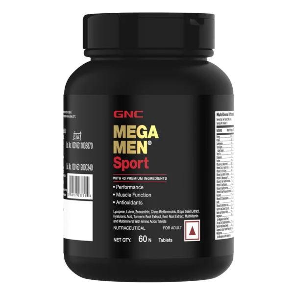 GNC | Mega Men Sport | Multivitamin & Multi-Mineral | 60 Tablets