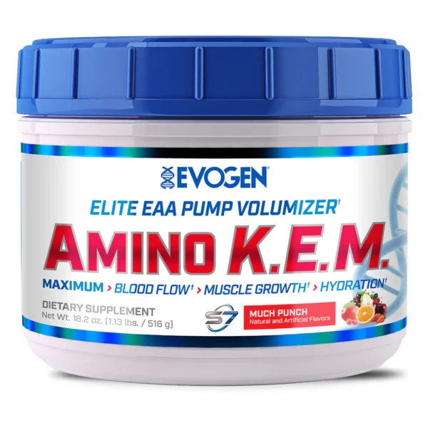 Evogen | Amino K.E.M. | Premium Essential Amino Acid, Nitric Oxide, Betaine anhydrous | 30 Servings