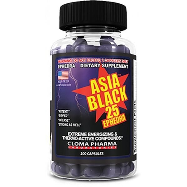 Cloma Pharma | Asia Black | Fat Burner | 100 Capsules