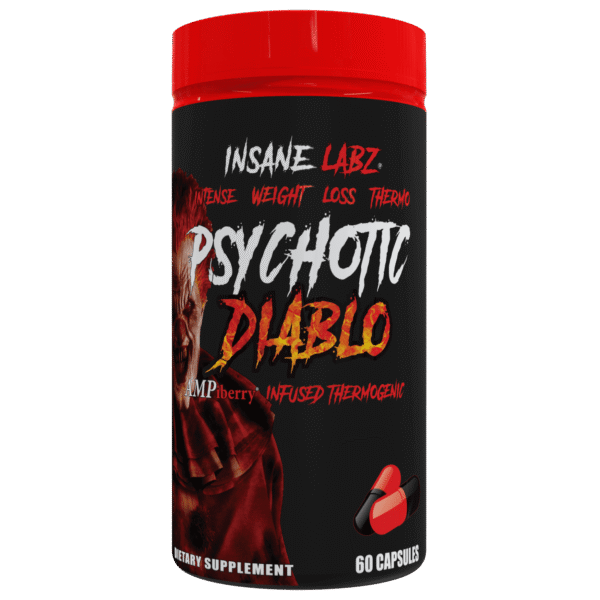 Insane Labz | Psychotic Diablo | Thermogenic Fat Burner for Men and Women | 60 Servings