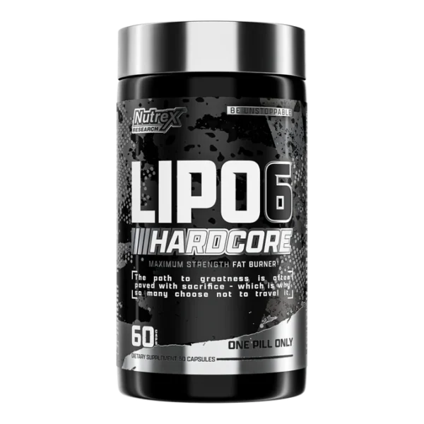 Nutrex Research | Lipo-6 Hardcore | Maximum Fat Burner | 60 Capsules