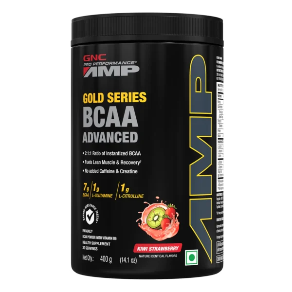 GNC | Amp Gold Series | BCAA Advanced Powder for Adults| 400 gm