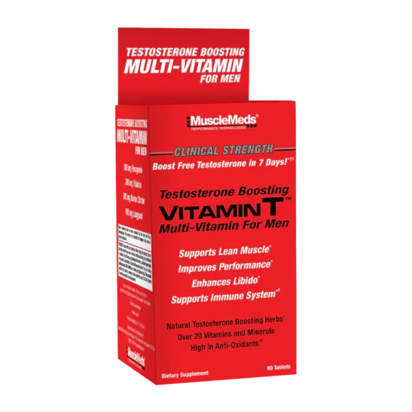 MuscleMeds | Vitamin T | Multivitamin With Fenugreek for Muscle Building | 90 Tablets