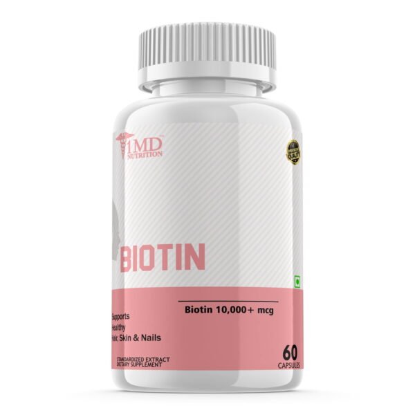 1MD Nutrition | Biotin 10000+ | 60 Capsules