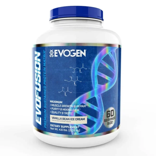 Evogen | Evofusion Protein Blend | Whey Isolate, Concentrate & Casein | 4.36 Lbs / 60 Servings