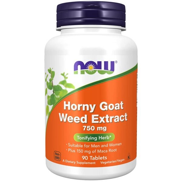Now Foods | Horny Goat Weed Extract | For Men & Women - 90 Tablets