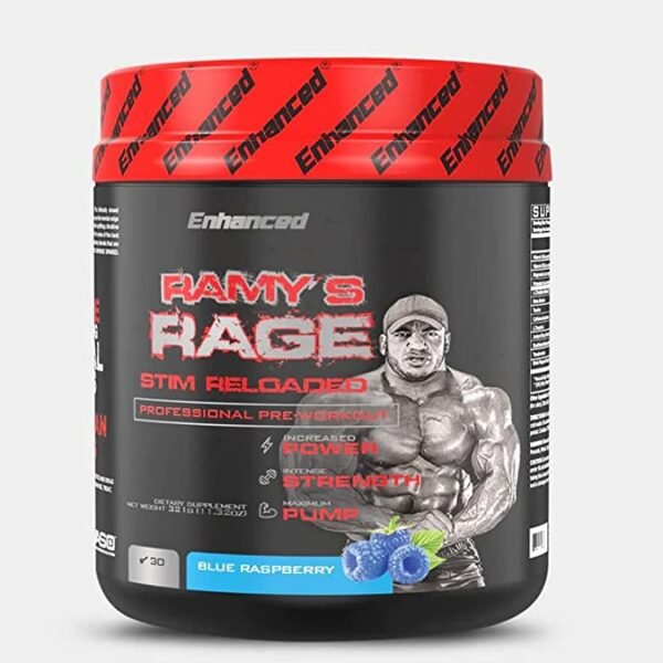 Enhanced Labs | Ramy's Rage | Stimulating Pre Workout | 30 Servings