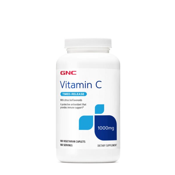 GNC | Vitamin C Timed-Release 1000mg | 180 Caplets ( Imported- USA )