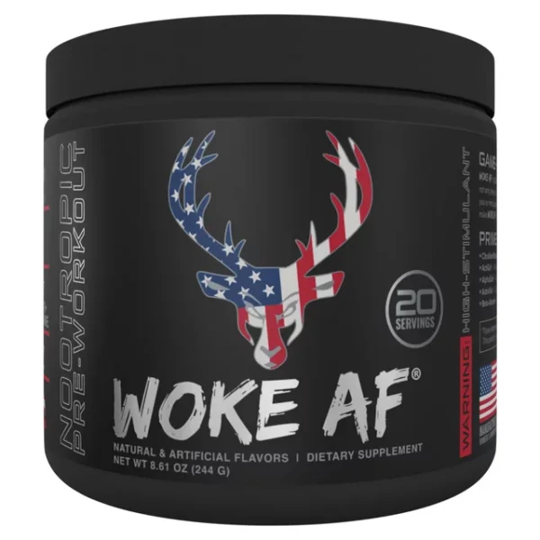 Bucked Up | Woke Af Pre-Workout Powder, Increase Energy, 333mg Caffeine, 20 Servings