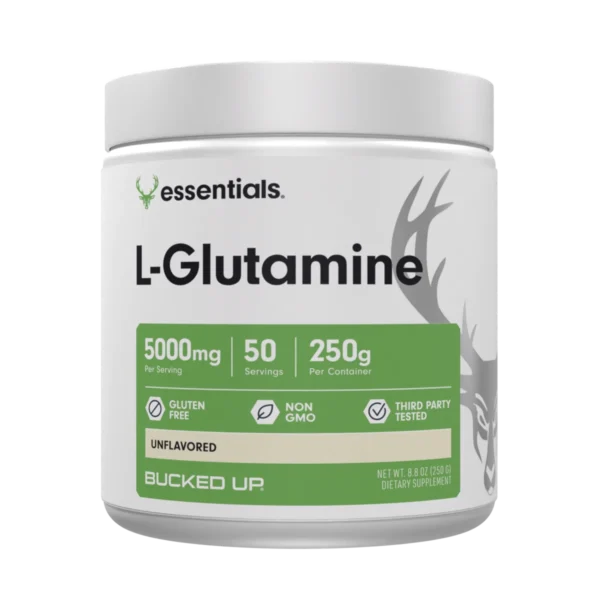 Bucked Up | L-Glutamine (5000mg) | (50 Servings, 250 Grams)