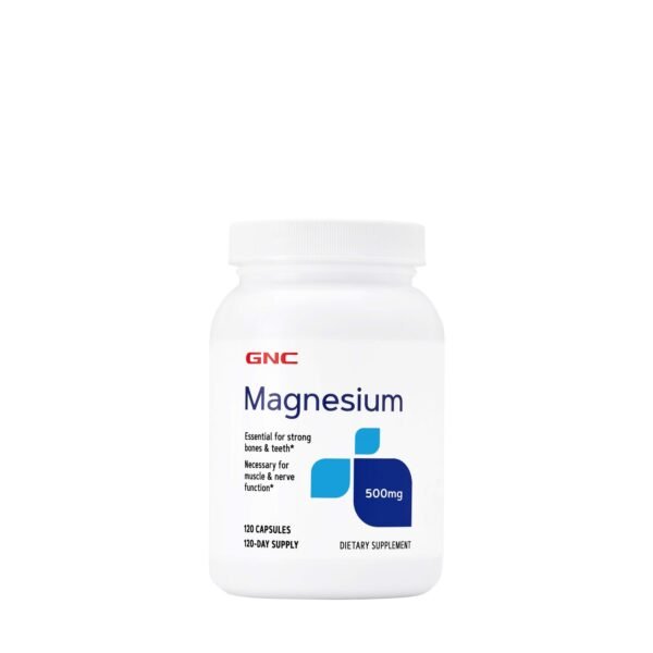 GNC Magnesium 500mg - 120 Capsules ( Imported- USA )