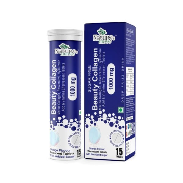 Beauty Collagen Effervescent Tablets 1000mg Orange Flavour