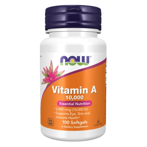 Now Foods | Vitamin A 10,000 | Essential Nutrition | 100 Softgels