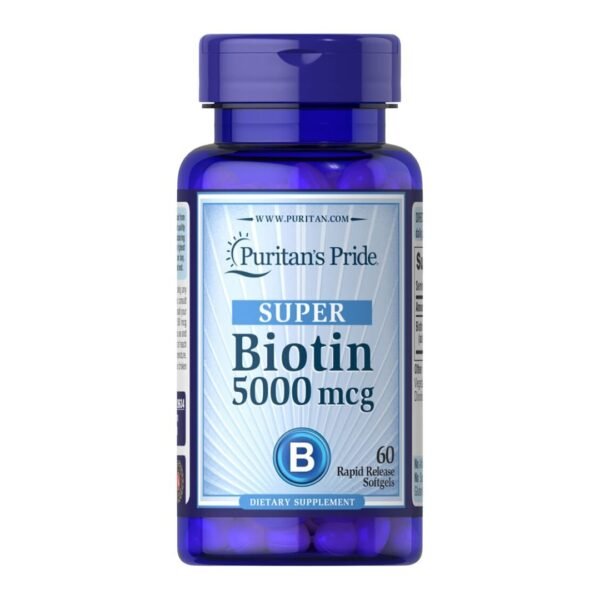 Puritan's Pride |  Biotin 5000MCG | 60 Softgels