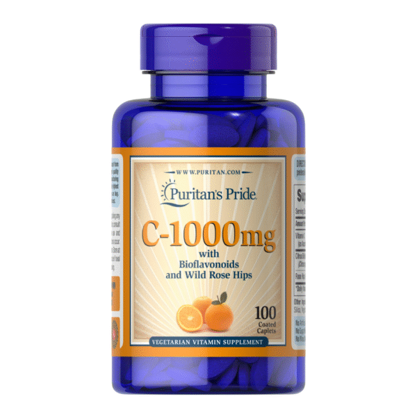 Puritan's Pride | Vitamin C-1000 mg with Bioflavonoids & Rose Hips | 100 Caplets