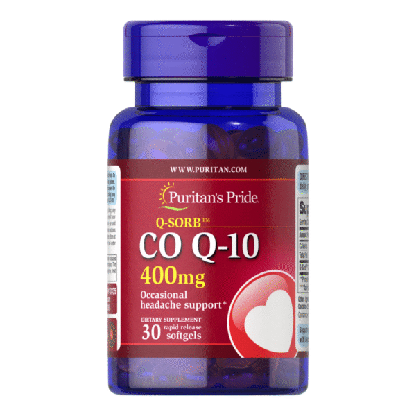 Puritan's Pride | CoQ-10 400MG | 30 Softgels