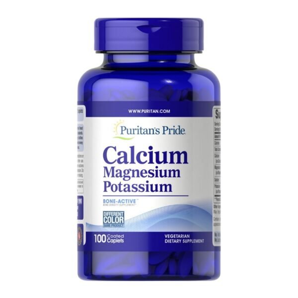 Puritan's Pride |  Calcium Magnesium Potassium 250MG | 100 Caplets