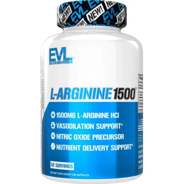 EVLution Nutrition | L-Arginine1500 | 100 Capsules