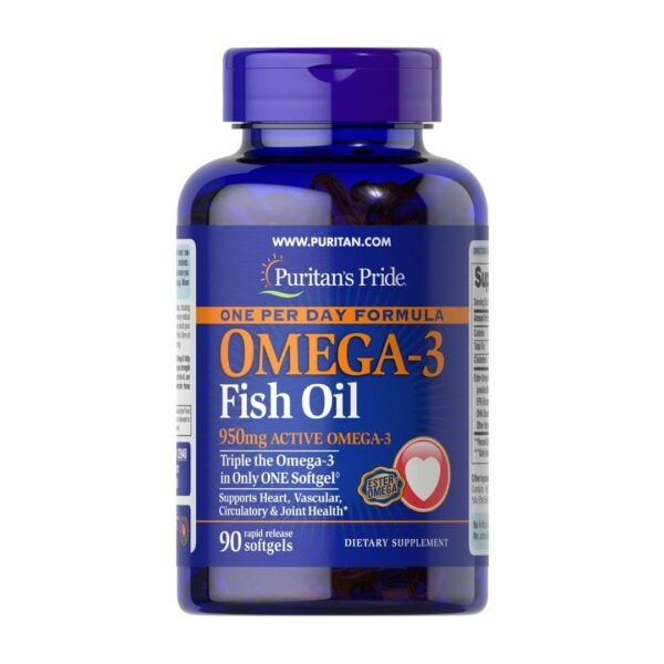 Puritan's Pride | Omega-3 Fish Oil 1400MG (950 mg Active Omega-3) - 90 Rapid Release Softgels
