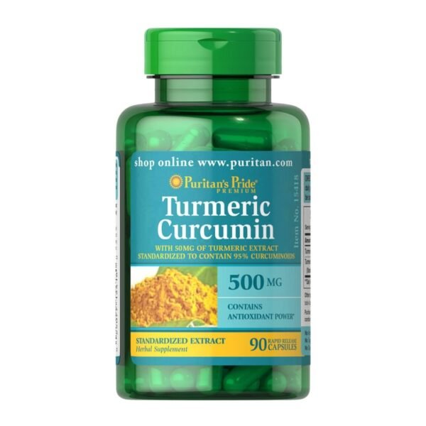 Puritan's Pride | Turmeric Curcumin 500MG | 90 Rapid Release Capsules