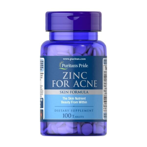 Puritan's Pride | Zinc for Acne | 100 Tablets