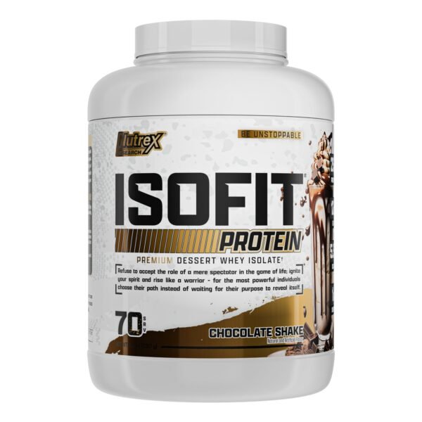 Nutrex ISOFIT Whey Protein Isolate Powder | 5 Lbs | 70 Servings