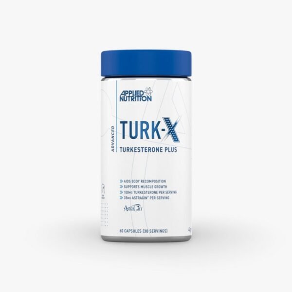 Applied Nutrition Turk-X, 60 Capsules, 1000mg of Ajuga Turkestanica, Supports Muscle Growth